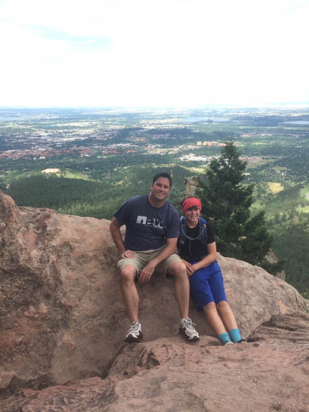 We did find a little time for some hiking.  This is Danny and I on top of the Flatirons in Boulder with CU (my alma mater) behind us. Go Buffs!